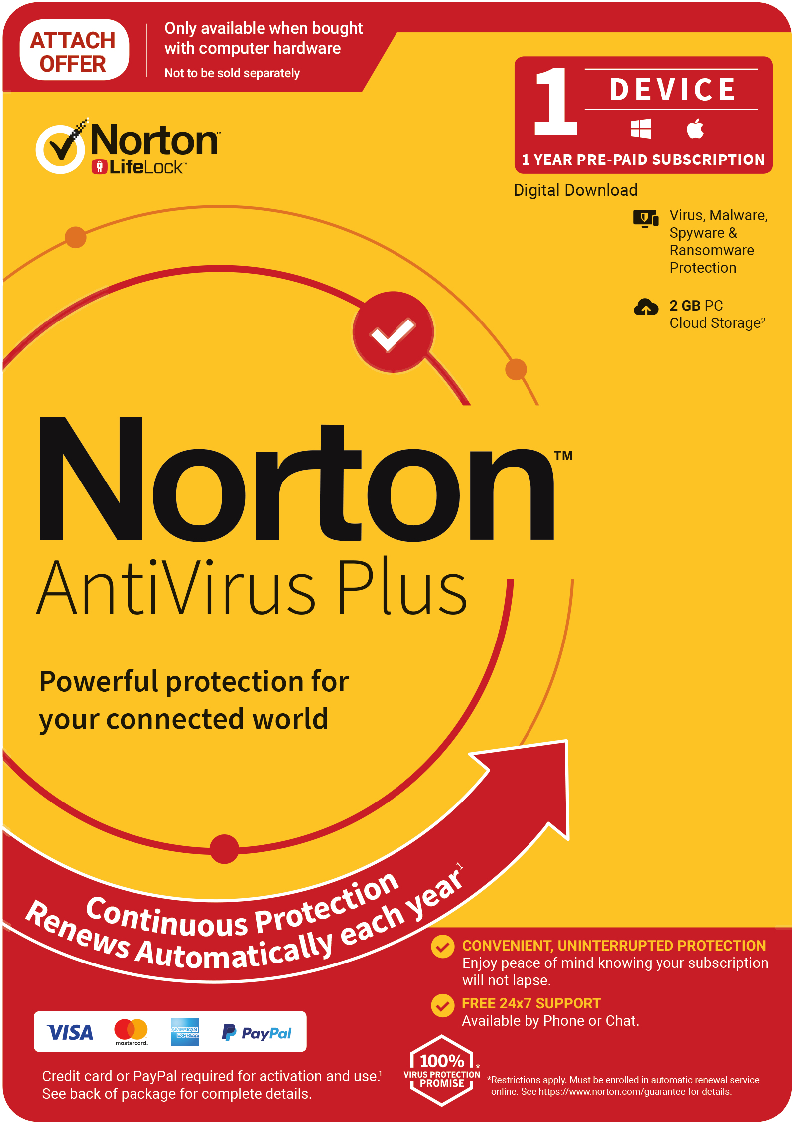 norton virus protection free